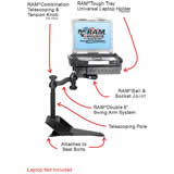 RAM Mount Toyota Tacoma and 4Runner Dual Arm Laptop Vehicle Mount