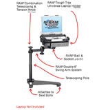 RAM Mount Honda Accord Dual Arm Laptop Vehicle Mount