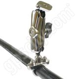 RAM Mount Chrome Rail Base Diamond Plate Assembly