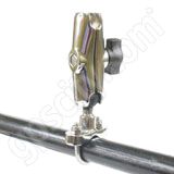 RAM Mount Chrome Rail Base with Open Socket Arm