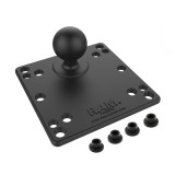 RAM Mount VESA 75 100 Compatible Monitor Plate with 1.5 inch Ball