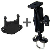 RAM Mount Garmin Cradle Connecter on Zinc U-Bolt Mount