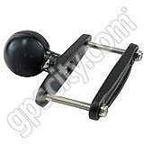 RAM Mount Square 4 inch Max Width Rail Clamp Base with 2.25 inch Ball