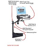 RAM Mount Semi Truck with National Seating Captains Chair Laptop Mount