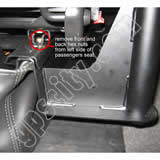 Click for larger view of the RAM-VB-140 Semi Truck Laptop Mount Installation Front View