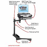 RAM Mount Chrysler Dodge Dual Arm Laptop Vehicle Mount