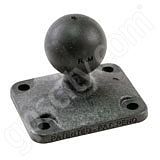 RAM Mount Plastic Rectangular AMPS Plate with 1 inch Ball RAM Mount Plastic Rectangular AMPS Plate with 1 inch Ball