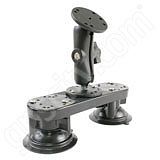 RAM Mount Dual Locking Suction with Standard Arm and Round Plate