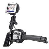 RAM Mount StreetPilot c3xx Series on Motorcycle Brake Mount RAM Mount StreetPilot c3xx Series on Motorcycle Brake Mount