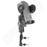 RAM Mount Universal Medium Cradle on Motorcycle Brake Mount RAM Mount Universal Medium Cradle on Motorcycle Brake Mount