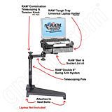 RAM Mount Scion xB 2008 Dual Arm Laptop Vehicle Mount RAM Mount Scion xB 2008 Dual Arm Laptop Vehicle Mount