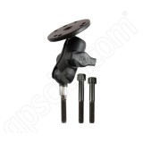 RAM Mount Motorcycle Clamp Round Plate Short Arm Assembly RAM-B-186-A-202U