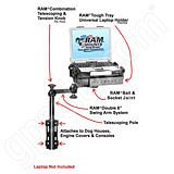 RAM Mount Vertical Dual Arm Laptop Vehicle Mount RAM Mount Vertical Dual Arm Laptop Vehicle Mount