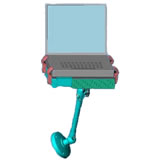 RAM Mount Plastic Light Weight 12 inch Tall Laptop Mount