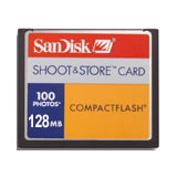 SanDisk 128MB CF Data Card