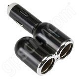 GPS City 1 to 2 Plug Cigarette Lighter Adapter