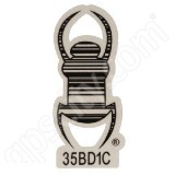 Geocaching 6 inch Reflective Travel Bug Decal