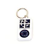 Geocaching White Key Chain Geocaching White Key Chain