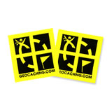 Geocaching Logo Yellow Sticker