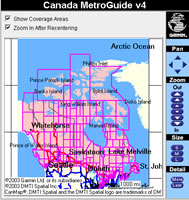  Garmin MapSource MetroGuide Canada v5.0 Coverage Map
