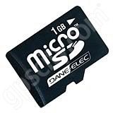 DaneElec 1GB microSD Data Card and Adapter DaneElec 1GB microSD Data Card and Adapter