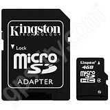 Kingston 4GB microSD Data Card with Adapter Kingston 4GB microSD Data Card with Adapter