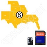 Navionics HotMaps Platinum South USA Lakes microSD with SD Adapter