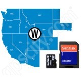 Navionics HotMaps Platinum West USA Lakes microSD with SD Adapter