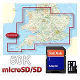 Garmin TOPO Great Britain 50K Southern England and Wales microSD Card