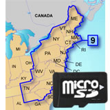 Garmin TOPO US 100K Upper East Coast microSD Card Region 9