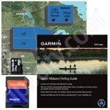 Garmin Upper Midwest Fishing Guide microSD with SD Adapter