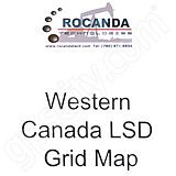 Rocanda Western Canada Grid Map