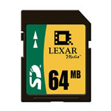 Lexar 64MB SD Memory Card