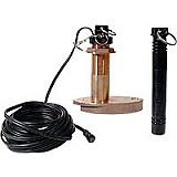 Garmin Dual Freq Transducer Depth Temp Speed Long Stem