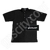GPS City Black Short Sleeve Polo Golf Shirt M