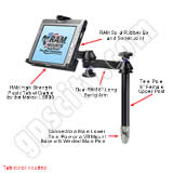 RAM Mount Motion LS800 Tablet Tele-Pole RAM-VP-TTM8-MOT3