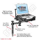 RAM Mount Tele-Pole System with Plastic CF29 Tough Dock