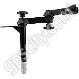RAM Mount Tele-Pole 8 inch Long Male Flange Tube with Dual Swing Arm