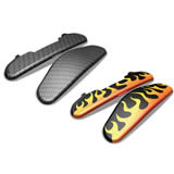 Garmin Zumo Caps with Flames and Carbon Fiber