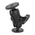 RAM Mount Aluminum Dual Round Plate Short Mount with Hardware 1.5 inch Ball