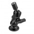 RAM Mount Aluminum 1.5'' Ball with 2.5'' dia Plate Base and 0.5 NPT Thread End and Short Arm