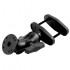 RAM Mount Aluminum Round Plate Mount on 2.5 inch Clamp Base with 1.5 inch Ball and Short Arm