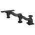 RAM Mount Aluminum Horizontal Base Dual Bent Swing Arm Mount with 6.25'' x 2'' Pivot Plate