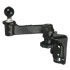 RAM Mount Vertical Base Single Swing Arm with 1.5 inch Ball End