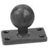 RAM Mount Rectangular 1.5 x 2.5 inch Plate with 1.5 inch Ball