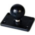 RAM Mount Rectangular 2 x 3 inch Plate with 1.5 inch Ball