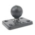 RAM Mount Aluminum Rectangular 1.5 x 2 inch Plate with 1.0 inch Ball