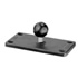 RAM Mount Aluminum Rectangular 2 x 4 inch Plate with 1.0 inch Ball