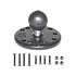 RAM Mount Aluminum Garmin StreetPilot 7200 Round Plate Cradle Connector with Ball