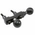 RAM Mount Aluminum Motorcycle Handle Mount Base with Removable Dual 1'' Ball